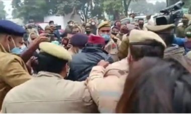 सपा कार्यकर्ता ने की कार्यालय के बाहर आत्महत्या की कोशिश: घटना के बाद हुई अफरातफरी