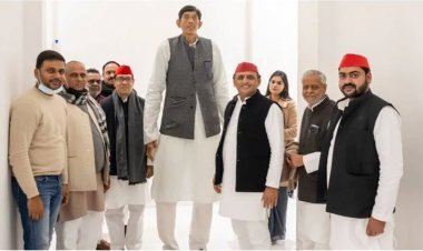 देश के सबसे लंबे कद के धर्मेन्द्र ने थामा समाजवादी पार्टी का दामन: करेंगे नये सफर की शुरुआत