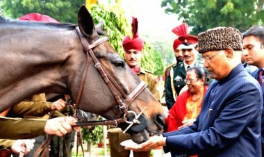 राष्ट्रपति, प्रधानमंत्री और रक्षामंत्री ने विराट का सिर थपथपा कर दी विदाई