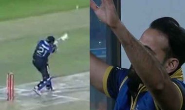 भाई ने मारा सिक्स देखकर झूम उठे इरफान पठान: करने लगे भांगड़ा