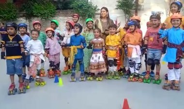 स्केट पहन कर आये राधा कृष्ण: बीकेएस स्पोर्ट्स अकैडमी में बड़े धूम-धाम से मनी कृष्ण जन्माष्टमी