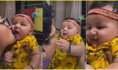 नन्हे बाल-गोपाल के अवतार में नज़र आये लक्ष्य: कॉमेडियन भारती सिंह ने प्रभु का किया शुक्रिया अदा