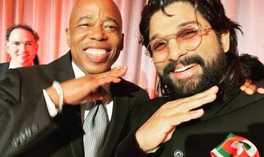 New York: न्यू यॉर्क सिटी के मेयर पर भी चढ़ा 'पुष्पा' का रंग, अल्लू अर्जुन बोले- ये भारत का तिरंगा है, कभी झुकेगा नहीं