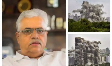 Twin Tower: इमारत गिरने से मालिक का छलका दर्द, कहा- बेहद दर्द भरा लम्हा था