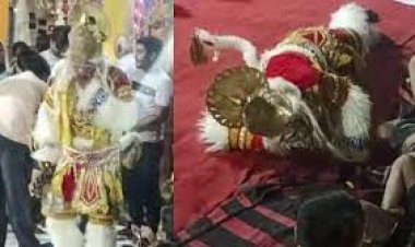 गणेश उत्सव के दौरान एक परिवार पर छाया कोहराम: हनुमान बने युवक ने मंच पर त्यागे प्राण