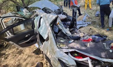 Car Accident: यमुना एक्सप्रेसवे से बेकाबू BMW कार 20 फीट नीचे गिरी, मौके पर ड्राइवर की मौत, एक घायल