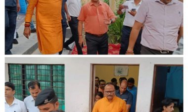 Deputy CM Brijesh Pathak: ने हरदोई जिले के कस्तूरबा गांधी आवासीय विधालय वा सामुदायिक स्वास्थ्य केन्द्र का किया निरीक्षण
