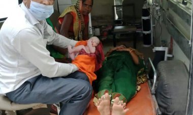 Gonda: एंबुलेंस में ही कर्मियों ने कराया सुरक्षित प्रसव, नवजात शिशु की गूंजी किलकारी