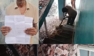 Hardoi: दीवानी न्यायालय के स्टे के बाबजूद दबंग तोड़ रहे मकान,पीडित स्टे लेकर एसपी, सीओ के लगा रहा चक्कर