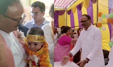 Uttar Pradesh: मथुरा के दौरे पर निकले उप मुख्यमंत्री ब्रजेश पाठक, बच्चों और मरीज़ो का जाना हाल