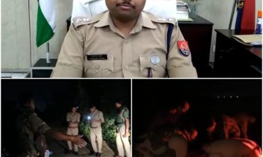 Ayodhya: माझा जमथरा क्षेत्र में पुलिस और बदमाश के बीच हुई मुठभेड़, बदमाश के पैर में लगी गोली