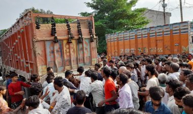 Fatehpur: ओवरलोड ट्रक ने स्कूली छात्रा की ली जान, परिजनों ने पुलिस चौकी को बनाया निशाना, जमकर की तोड़फोड़