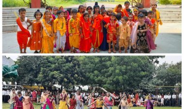 Lucknow: नवरात्रि व् दशहरा के अवशर पर बाल रामलीला का आयोजन: बाल रामलीला, डांडिया नृत्य कर बच्चों ने सभी का मन मोहा