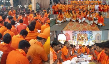 Hardoi: नवरात्रि के षस्टम दिवश पर श्री हनुमान चालीसा के बाद हुआ सुन्दर कांड का पाठ, श्रद्धालु हुए मन्त्र मुग्द