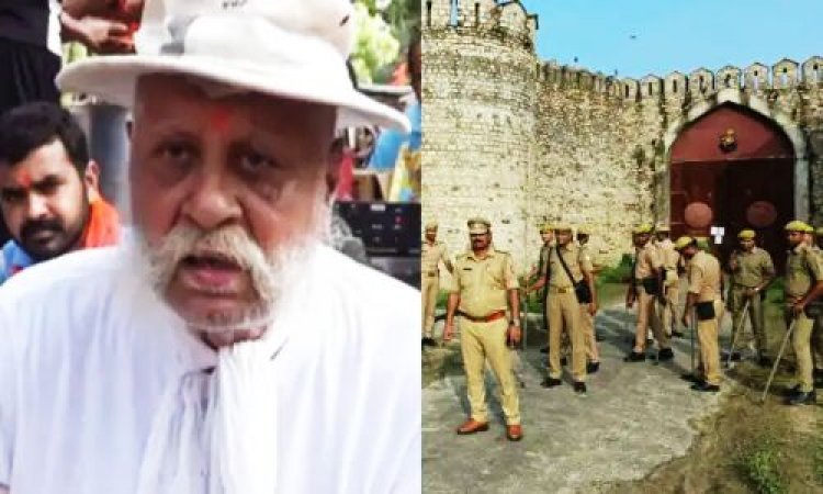 बाहुबली विधायक राजा भैया के पिता हाउस अरेस्ट: मोहर्रम गेट हटाने को दे रहे थे धरना