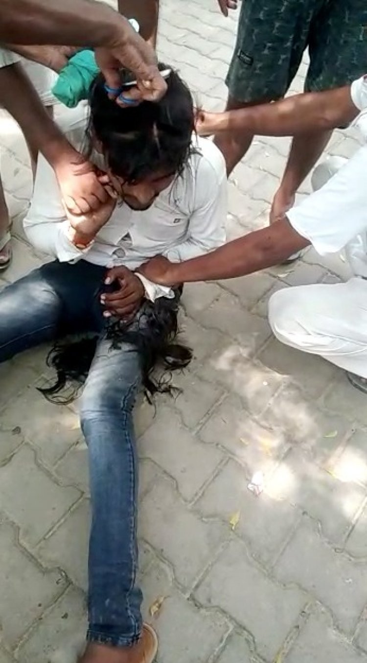 Hardoi: बेनीगंज प्रधान मनोज सिंह ने दिखाई ज़मींदारी की धौंस, कानून को ठेंगा दिखाकर कटवा दिए बाल